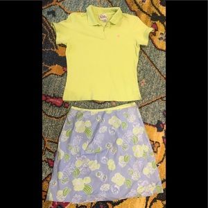 Lilly Pulitzer Women’s Set Reversible Skirt Shirt